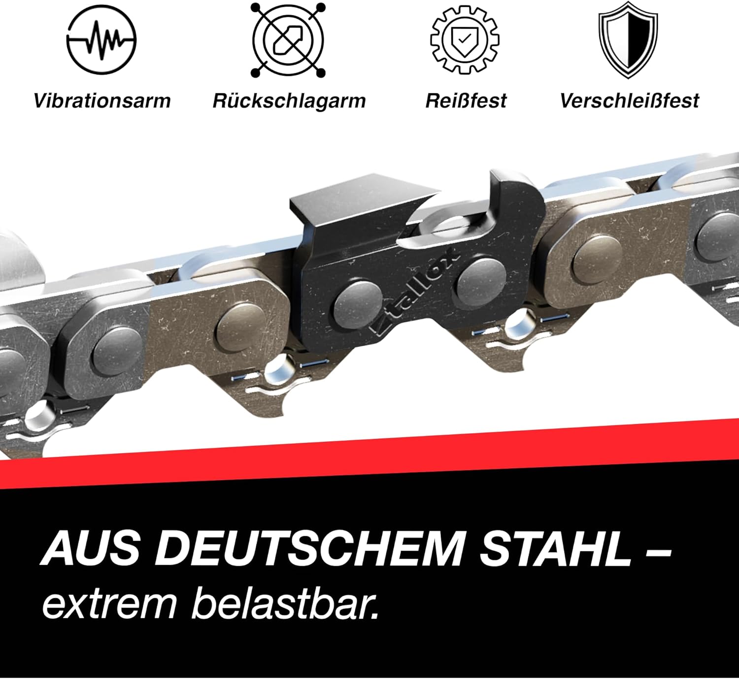 3 tallox Sägeketten .325 1,6 mm 68 TG 45 cm Schwert Vollmeißel kompatibel mit Stihl Husqvarna Dolmar Makita
