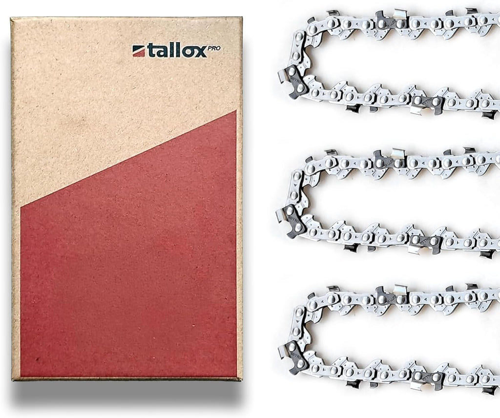3 tallox Sägeketten .325 1,3 mm 64 TG 38 cm Schwert Vollmeißel kompatibel mit DOLMAR HUSQVARNA