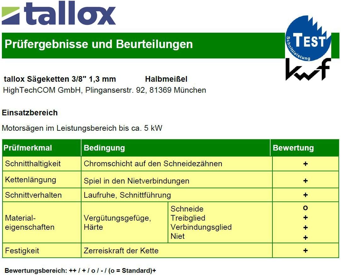 tallox Schwert und 3 Sägeketten 3/8" 1,3 mm 50 TG 35 cm Führungsschiene kompatibel mit Stihl Motorsägen
