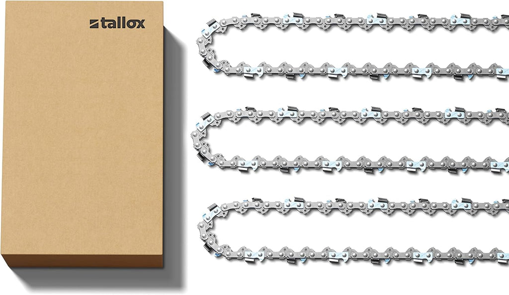 3 tallox Sägeketten 3/8" 1,3 mm 50 TG 35 cm Schwert kompatibel unter anderem mit Stihl Motorsägen