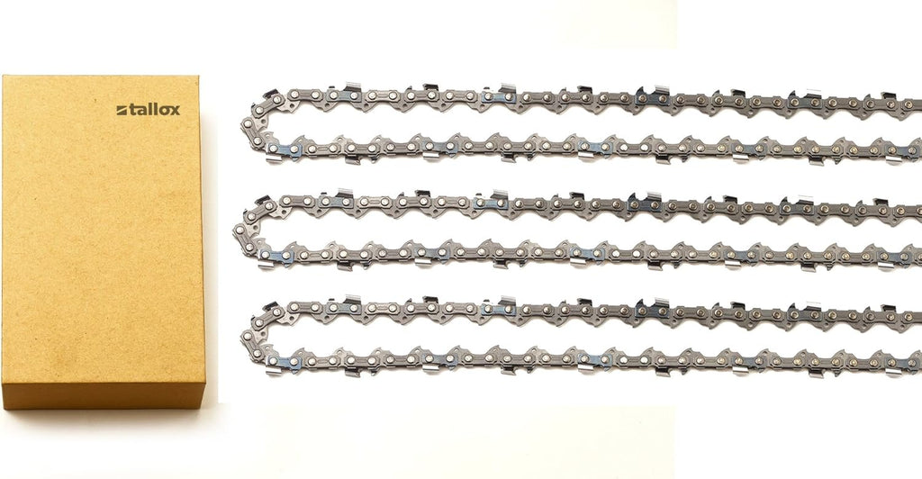 3 tallox Sägeketten 3/8" 1,6 mm 84 TG für 63 cm Schwert Halbmeißel
