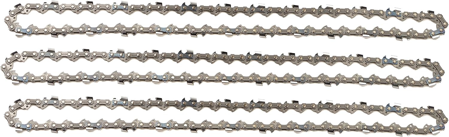 3 tallox Sägeketten 3/8" 1,3 mm 33 TG 25 cm Schwert kompatibel mit Bosch UniversalChain18, Ryobi ONE+ OPP1820, Titan TTL650GDO, Ferrex FS-AAS 2020, FN AAS 2020, Primaster PMAS 750 und mehr