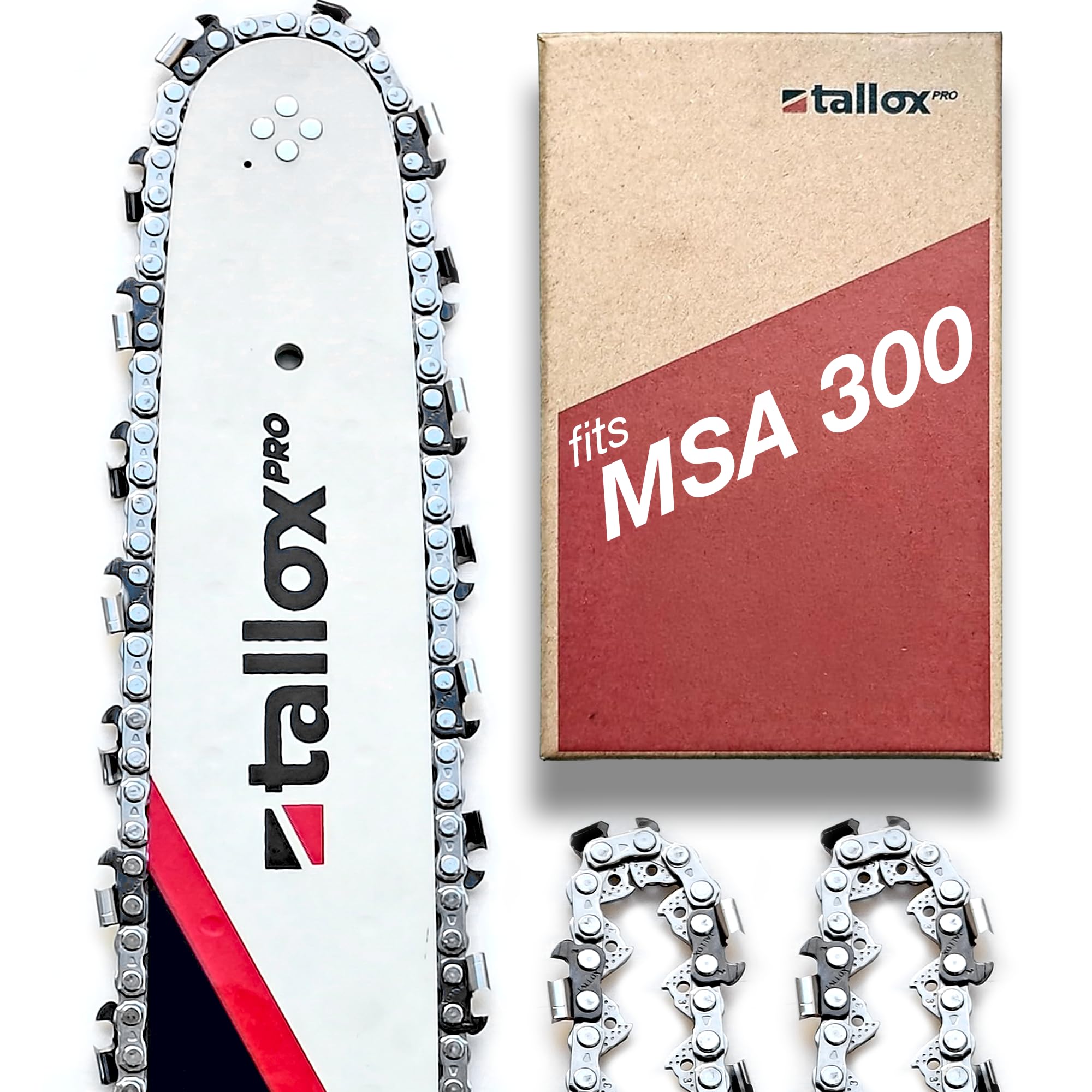 3 tallox professional Sägeketten vollmeißel .325" 1,3 mm 62 TG für 37 cm Schwert kompatibel mit Stihl