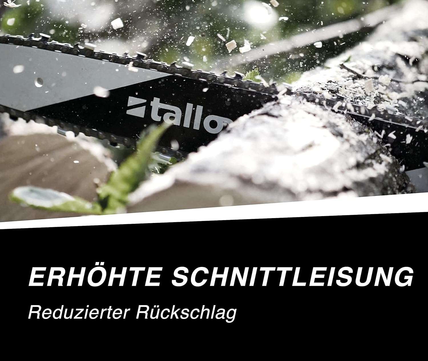 3 tallox Sägekette 3/8" 1,6 mm 66 TG 45 cm Schwert Halbmeißel kompatibel mit Stihl Motorsägen…