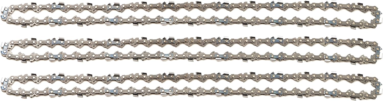 3 tallox Sägeketten 3/8" 1,3 mm 56 TG 40 cm Schwert Vollmeißel kompatibel mit Oregon Dollmar Makita Black & Decker und andere