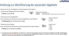 Cargar imagen en el visor de la galería, 3 tallox Sägeketten .325 1,6 mm 62 TG 37 cm Schwert Vollmeißel kompatibel mit Stihl Motorsägen
