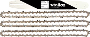 tallox Schwert und 3 Sägeketten 3/8" 1,1 mm 50 TG 35 cm Führungsschiene kompatibel mit Stihl Motorsägen
